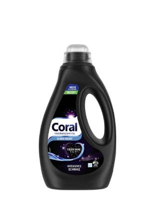 Poza cu Coral Black Velvet, detergent lichid pentru rufe negre, 20 spalari, 1 L