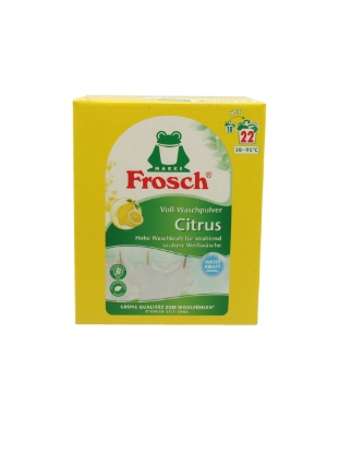 Poza cu Frosch Citrus, detergent pudra universal pentru rufe, 22 spalari, 1.45 kg