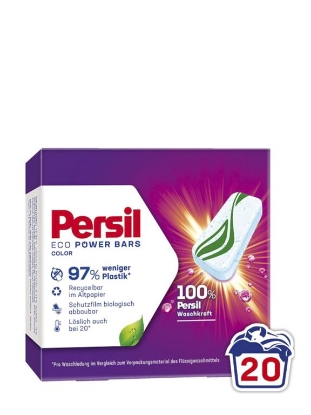 Poza cu Persil Eco Power Bars Color, detergent tablete pentru rufe colorate, 20 spalari, 590 g