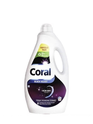 Poza cu Coral Black Velvet, detergent lichid pentru rufe negre, 40 spalari, 2 L