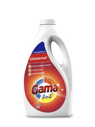 Poza cu Gama Universal 3-in-1, detergent lichid universal pentru rufe, 50 spalari, 2.5 L