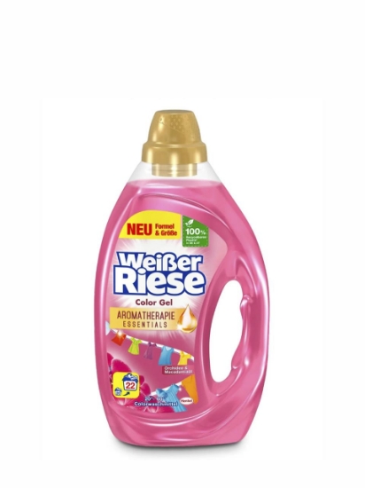 Poza cu Weißer Riese Color Aromatherapy, detergent lichid pentru rufe colorate, 22 spalari, 1.1 L