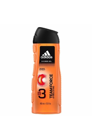 Poza cu Adidas Team Force, gel de dus 3-in-1 cu extract de portocale, 400 ml