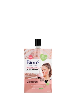 Poza cu Bioré Rose Quartz + Charcoal Stress Relief, masca faciala, 50 ml