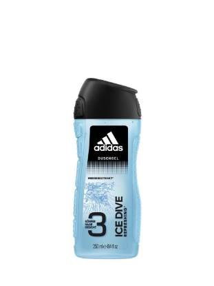 Poza cu Adidas Ice Dive, gel de dus 3-in-1 cu extract de guarana, 250 ml