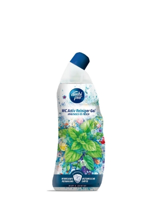 Poza cu Ambi Pur Mint & Jasmin, gel activ pentru toaleta, 750 ml 